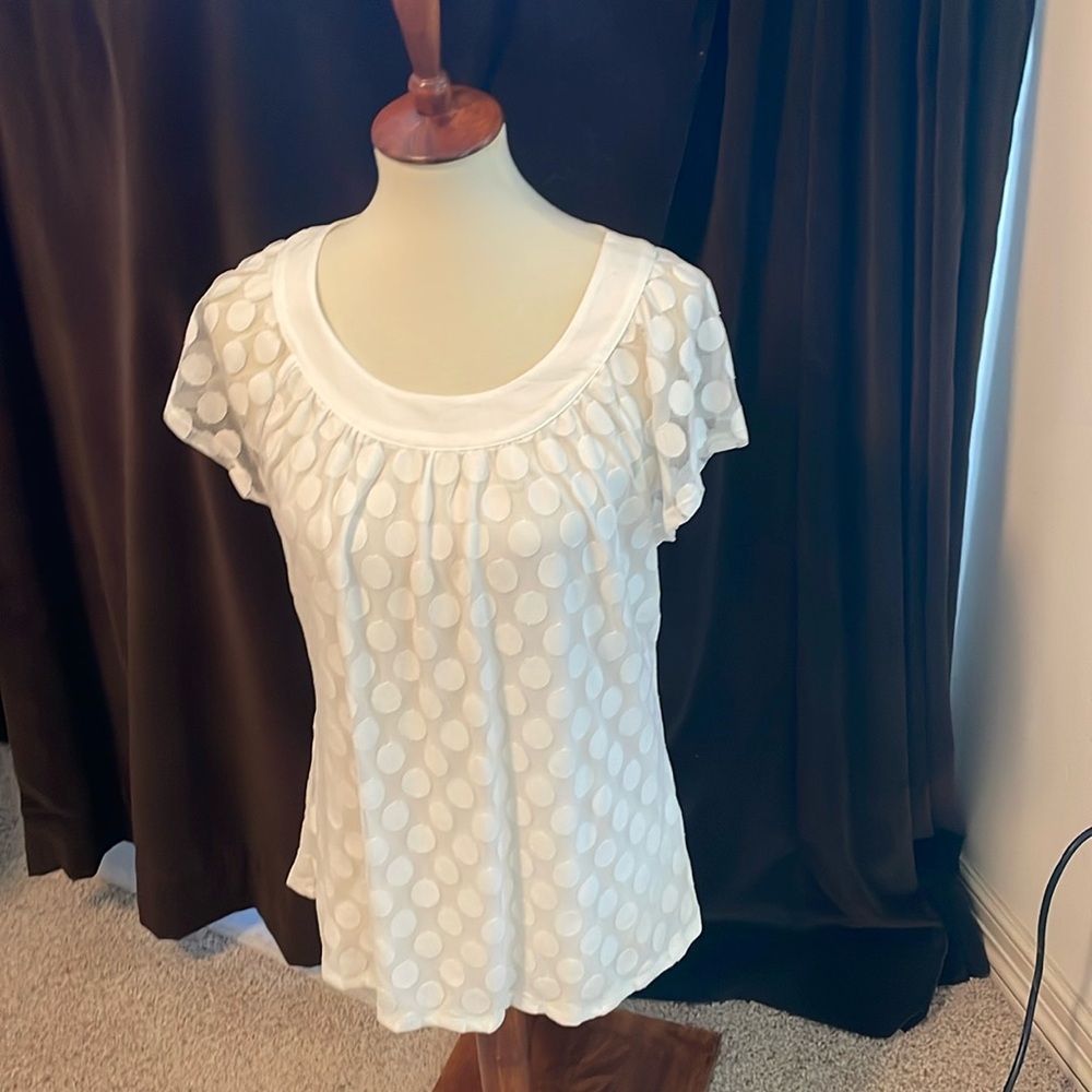 Sheer white top